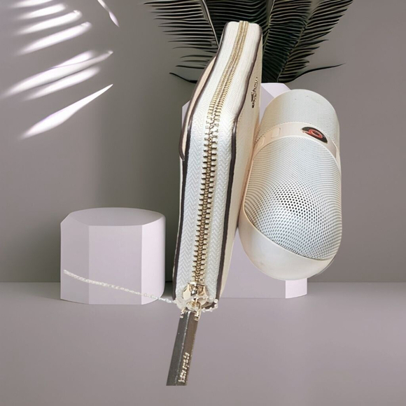 White Kate Spade Morgan Zip Around Continental Wallet - Picture 10 of 12